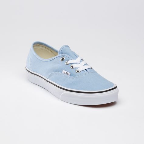 Blue Vans Shoes, Light Blue Vans, Light Blue Shoes, Old School Vans, Blue Vans, Vans Blue, Sporty Casual, Women's Vans, Prom Shoes