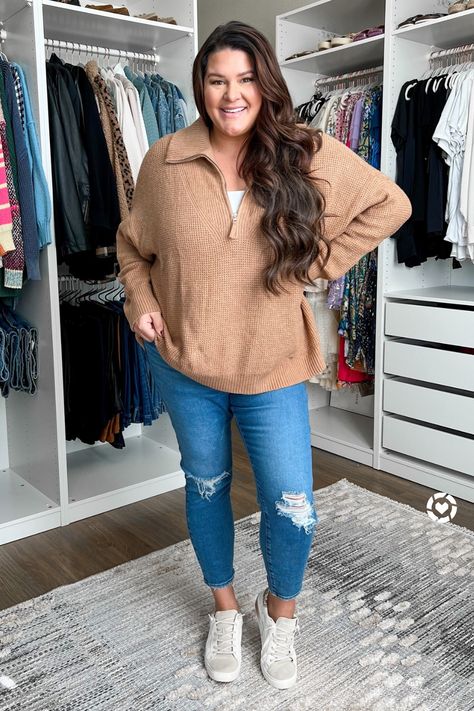 Running Late Outfits, Lumberjane Waffle Shirt, Aerie Lumberjane, Aerie Outfit, Outfit Ideas Everyday, Casual Outfits Plus Size, Casual Fall Outfit, Plus Size Fall Outfit, Curvy Style