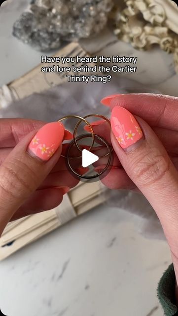 Your Curated Atelier on Instagram: "Did you know the story behind the Cartier Trinity Ring? 💍  @maejeanvintage reveals the history of this iconic piece.   Comment below with your favorite Cartier item! #CartierTrinityLove #TimelessElegance #JewelryHistory" Cartier Ring Aesthetic, Trinity Cartier, Trinity Engagement Ring, Cartier Trinity Ring, Duke Of Windsor, Trinity Ring, Small Rings, Cartier Ring, Engraved Rings