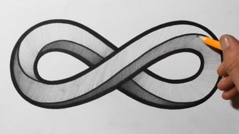 Infinity Drawing, Infinity Drawings, Sign Drawing, Drawing Tattoo, Infinity Sign, Infinity Symbol, The Infinity, Dremel, Optical Illusions