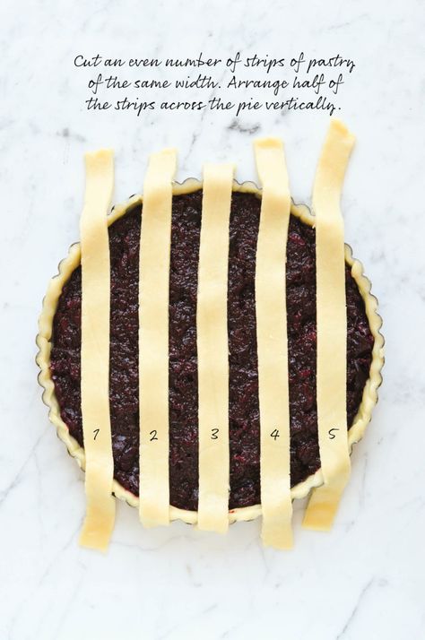 How to make Lattice Pie Crust with step-by-step photos #latticepie #latticepiecrust #piecrust Apple Pie Top Crust Design Easy, Apple Pie Lattice Top, Easy Pie Crust Recipe, Fancy Pie Crust, Apple Pie Lattice, Apple Pie Crust, Lattice Pie Crust, Decorative Pie Crust, Lattice Pie