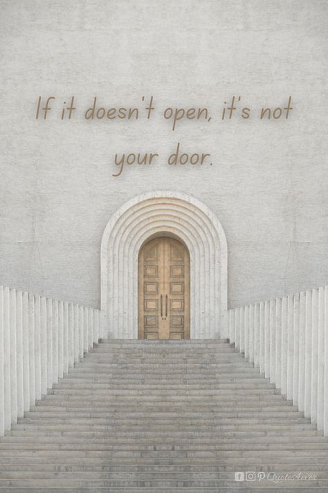 Quotes For Entrance Door, Quotes About Doors Opening, Door Painting, Speak Easy, Open Quotes, Decor Business, When One Door Closes, Do Not Open, Open Doors