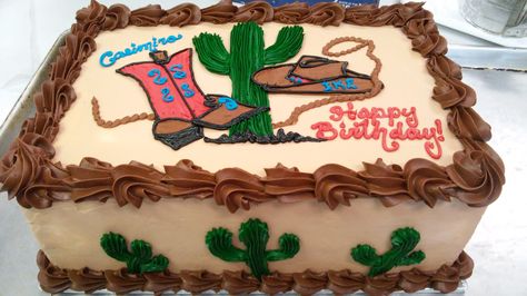 Country Birthday Cakes, Native American Cake, Western Birthday Cakes, Cowboy Birthday Cakes, Pastel Rectangular, Mexican Cake, Cowboy Cakes, Fiesta Cake, Western Birthday Party