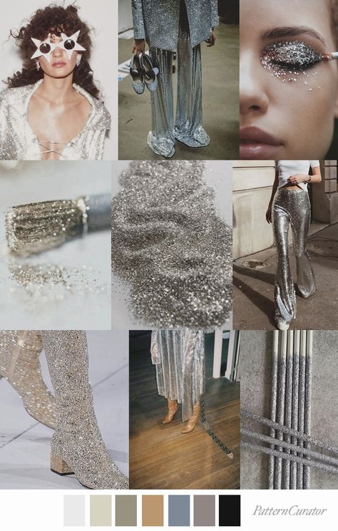 SPARKLE PARTY by Pattern Curator Mood Board Fashion Inspiration, Pattern Curator, Edgy Glam, Female Perspective, Sparkle Party, Fashion Design Collection, Fashion Design Portfolio, Fashion Themes, Bachelorette Party Themes