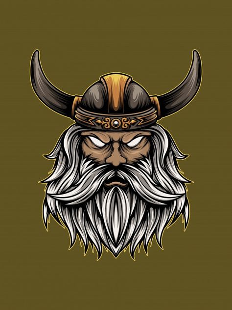 Ilustración de vikingo enojado Vector Pr... | Premium Vector #Freepik #vector #logo #vintage #diseno #personaje Gaming Profile, Japanese Tiger Tattoo, Japanese Tiger, Foam Art, Dremel Wood Carving, Graffiti Characters, Viking Symbols, Logo Vintage, Graphic Tshirt Design