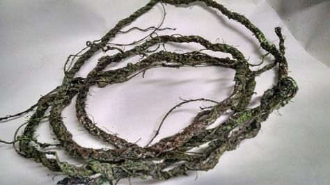 Tutorial- Waterproof flexible vines for cheap using rope and great stuff Swamp Theme, Vine Decoration, Dart Frogs, Snake Tank, Pumpkin Vine, Aquascape Design, Stranger Things Halloween, Diy Props, Haunted Forest