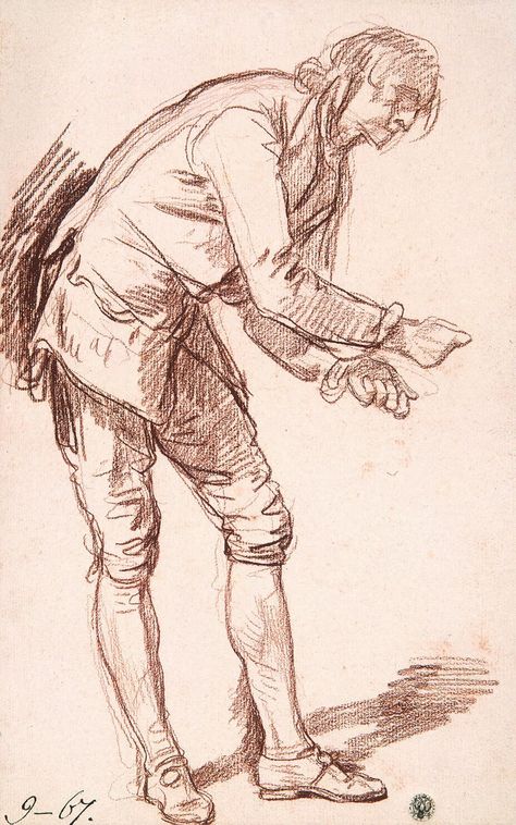 Man Leaning Forward, Drawing Poses Male, Poses Male, Sell Art Prints, Master Drawing, Hermitage Museum, Human Figure Drawing, Figure Reference, Wall Drawing