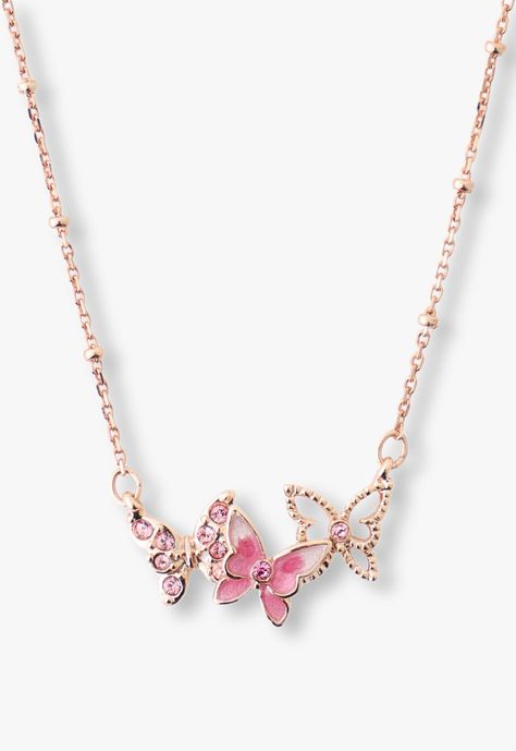 Please note that this item is final sale and cannot be returned or exchanged. See more in our Shipping and Returns page. This princess length necklace features a stylized chain with knotted detailing, complete with a pink trio of bejeweled butterflies motif. Composition: Metal (Pink and gold color plating), titanium (post), synthetic resin, and glass Created by Vendome Jewelry Made with love in Japan Style # SAMN196240XP Chappelle Roan, Cotton Dress Indian, Vendome Jewelry, Princess Jewelry, My Shopping List, Length Necklace, Dress Indian, Japan Style, Pink Necklace