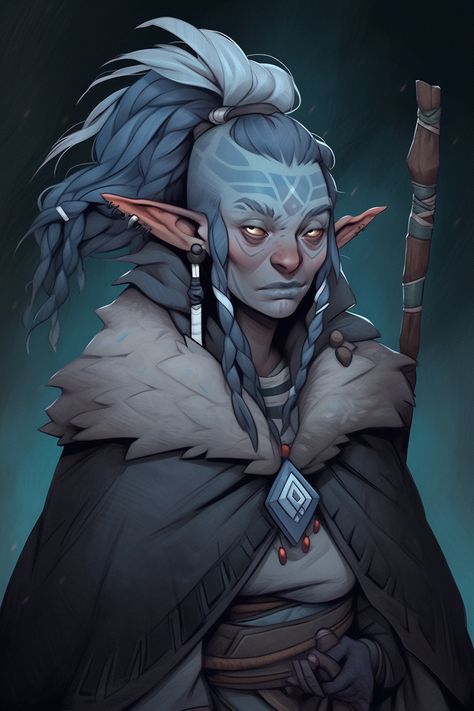 Svirfneblin Druid Ganymede Art, Dnd Deep Gnome, Firbolg Druid, Gnome Dnd, Deep Gnome, Dungeons And Dragons Races, Blood Hunter, Witch Characters, Dnd Monsters