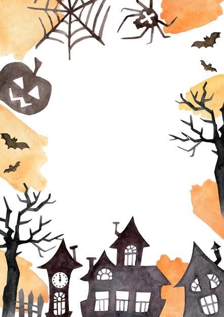 Halloween Flyer Design, Halloween Backrounds, Halloween Borders, Free Vector Backgrounds, Free Vintage Printables, Halloween Flyer, About Halloween, Halloween Artwork, Art Journal Therapy