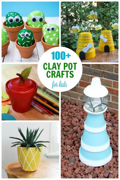 Clay Pot Crafts: plenty of terra cotta pot project ideas Terra Cotta Pot Projects, Pots Crafts, Diy Terra Cotta Pots, Small Clay Pot, Terra Cotta Pot Crafts Diy, Small Terracotta Pots, Clay Pot Projects, Terra Cotta Clay Pots, Clay Pot People