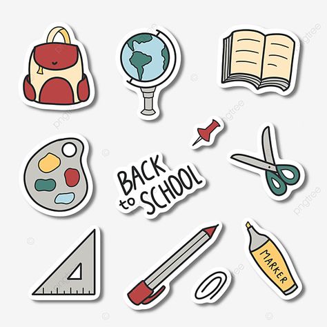 Aesthetic School Stickers Printable, School Related Stickers, Cute Stickers School, Aesthetic School Stickers, Stickers For School Notebooks, Stickers School Aesthetic, School Things Drawing, School Png Aesthetic, School Stickers Free Printable