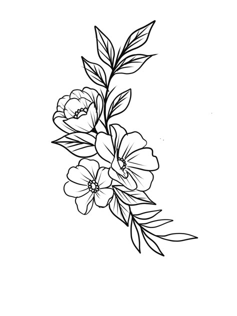 Curved Flower Tattoo Design, Tattoo Rojo, Flower Elbow Tattoo, Flower Tattoo Stencils, Halo Tattoo, Simple Flower Tattoo, Tiny Heart Tattoos, Floral Thigh Tattoos, Tattoo Filler