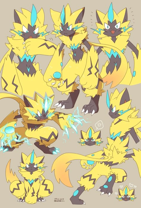 Zeraora Art, Pokemon Umbreon, Lucario Pokemon, Mythical Pokemon, Mega Pokemon, Cute Pikachu, Cute Pokemon Pictures, Original Pokemon, Pokemon Eevee