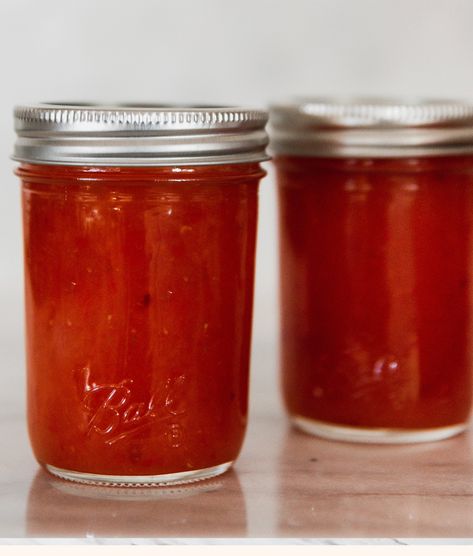 Sweet Pineapple Chili Sauce Recipe | Ball® Mason Jars Chili Sauce Recipe Canning, Pineapple Chili, Sweet Chili Sauce Recipe, Canning Tomatoes Recipes, Pineapple Sauce, Chili Sauce Recipe, Hot Chili Sauce, Sweet And Spicy Sauce, Canning Tomatoes