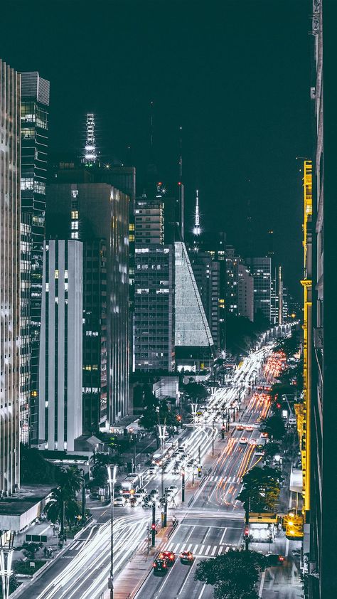 Avenida paulista Sampa SP Dope Wallpaper, Building View, Iphone 5s Wallpaper, Phone Backgrounds Tumblr, Iphone 6 Wallpaper, View Wallpaper, City Background, America Latina, Iphone Wallpaper Images