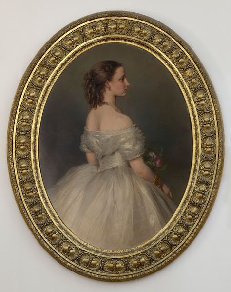 Royal Portraits Painting, Duchess Of Argyll, Franz Xaver Winterhalter, Queen Victoria Family, Princess Louise, Royal Collection Trust, Miniature Portraits, Historical Painting, Old Paintings