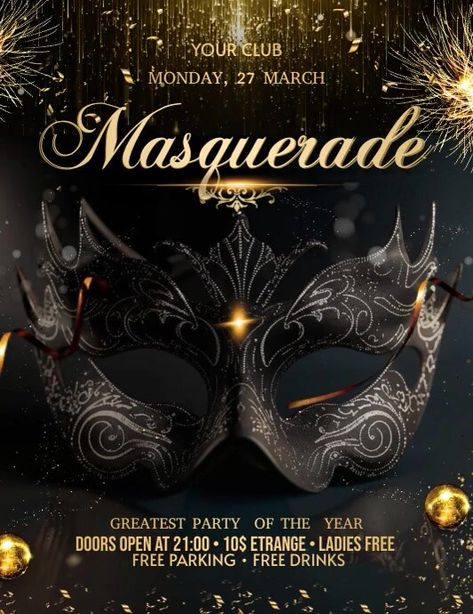 1,240  Free Templates for 'Masquerade' Masquerade Flyer, Masquerade Invitation Template, Masquerade Poster, Masquerade Aesthetic, Masquerade Gala, Masquerade Invitations, Masquerade Party Invitations, Linkedin Background Image, Masked Ball