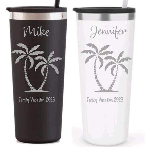 Family Vacation Tumbler, Personalized Beach Travel Mug, Beach Tumbler, Girls Trip Beach Cup, Summer Vacation Tumbler, Bachelorette Trip, Family Vacation Tumbler Ideas, Cabo Vacation Cups, Vacation Tumbler Ideas Beach, Vacation Cups Personalized, Bachelorette Tumblers Beach, Beach Cups, Vacation Tumbler, Bachelorette Trip, Letter Patterns