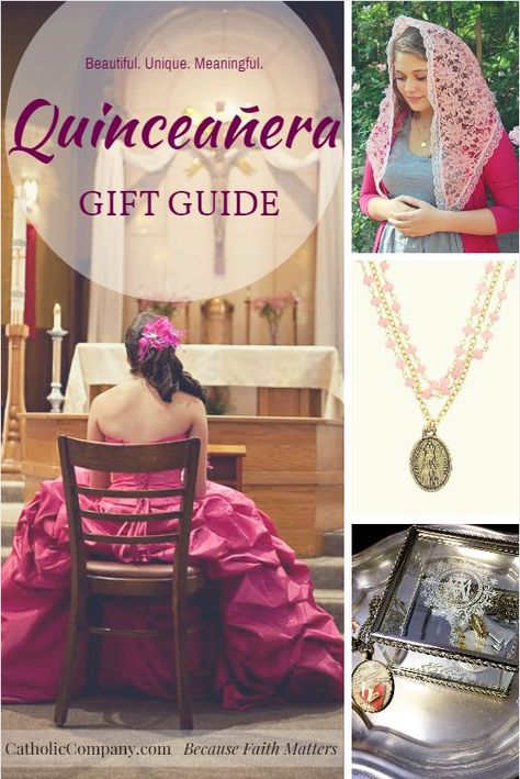 9 Meaningful Gifts For a Quinceañera | The Catholic Company Quince Gifts, Quinceanera Traditions, Quinceanera Court, Quince Planning, Company Magazine, Quinceanera Gifts, Importance Of Prayer, Pregnant Photo, Saint Benedict Medal