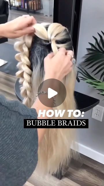 Hair Up Braid, French Braids Tutorial, Beach Braids, Brunette Medium, Bubble Braid, Softball Hairstyles, Braiding Your Own Hair, Bubble Braids, Pigtail Braids