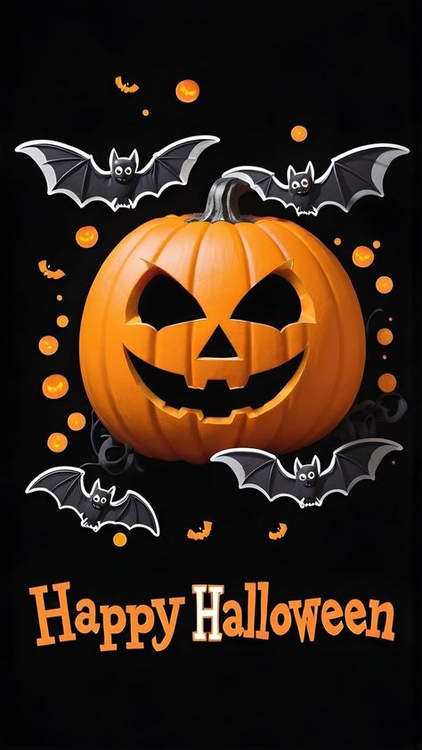 Haloween Decor, Happy Halloween Gif, Idea To Paint, Halloween Scenes, Facts About Halloween, Imprimibles Halloween, Happy Halloween Pictures, Stuffed Pumpkin, Halloween Wallpaper Backgrounds