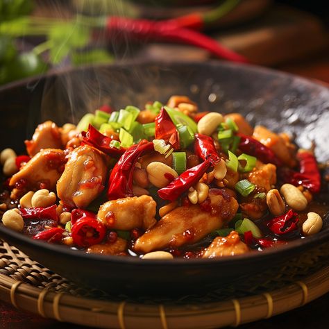 Kung Pao Chicken Dry Chili Peppers, Forever Interrupted, Fruit Torte, Chicken Kung Pao, Kung Pow, Marinate Chicken, Holiday China, Cultural Revolution, Travel China