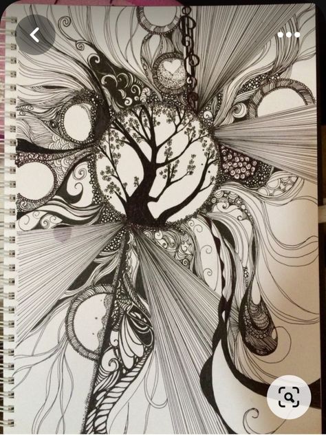 Black And White Drawings, Zentangle Artwork, Zen Doodle Art, White Artwork, Black And White Artwork, Tangle Art, Abstract Drawing, Zentangle Drawings, Doodle Art Designs