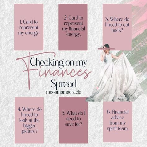 @moonmamaoracle shared a photo on Instagram: “Looking to ask your guides about your financial situation? They can't solve it for you, but they may have some advice you can use. Grab…” • Jun 12, 2022 at 1:19pm UTC Financial Tarot Spread, Money Tarot Spread, Money Consciousness, Career Tarot, Tarot Card Layouts, Diy Tarot Cards, Tarot Reading Spreads, Healing Essential Oils, Tarot Card Spreads