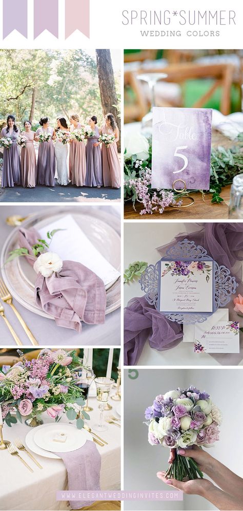 Sage Green Wedding Palette, Gold Wedding Plates, Green Wedding Palette, Lavender And Lilac, Wedding Color Schemes Summer, Wedding Direction Signs, Tangled Wedding, Wedding Color Schemes Spring, Spring Wedding Color Palette