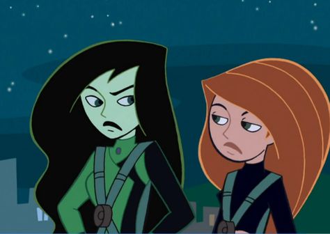 Shego & Kim Possible Shego And Kim Matching Pfp, Sheego Kim Possible, Shego And Kim, Iconic Female Duos, Shego Kim Possible, American Dragon Jake Long, Disney Duos, Jake Long, Halloween Duos