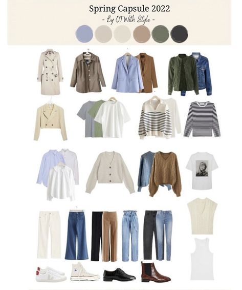 Capsule Wardrobe Women, Wardrobe Designs, 30 Outfits, Fashion Capsule Wardrobe, Midsize Style, Spring Capsule Wardrobe, Capsule Outfits, Fashion Capsule, Spring Wardrobe