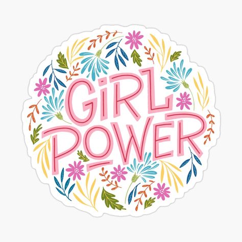 Feminism Stickers, Girl Power Stickers, Home Space, Cool Stickers, Glossier Stickers, Transparent Stickers, Girl Power, Office Space, A Girl