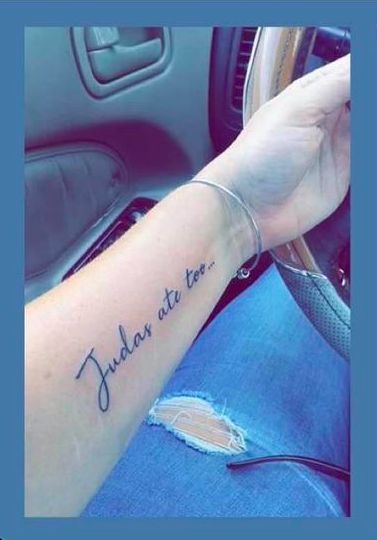 Judas Ate Too Tattoo, A Tattoo, Tattoo On, Tatting, Tattoo Quotes, Tattoos, On Instagram, Instagram