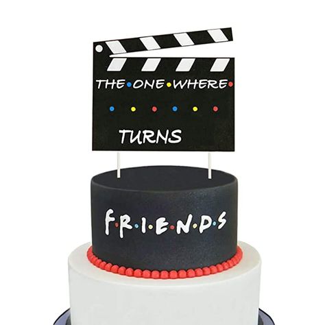 Friends Theme Birthday Party, Friends Tv Show Birthday, Friends Birthday Cake, Birthday Cake Decoration, Cake Banner Topper, Party Table Cloth, The One Where, Theme Birthday Party, Friends Party