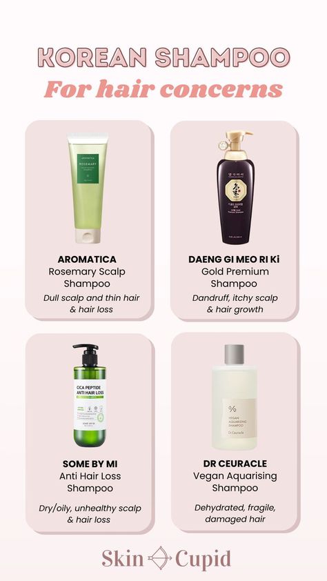 Korean Hair Care for Healthy Scalp & Glowing Hair Hair Care Korean, Korean Hair Care Products, Korean Shampoo, Aromatica Rosemary, Korean Hair Care, Oily Scalp Shampoo, Japanese Hair Care, Oily Hair Shampoo, Dr Ceuracle