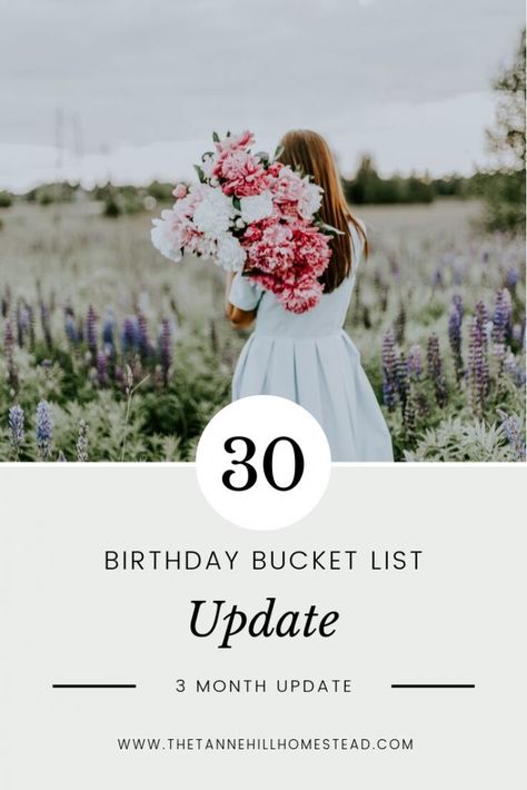 It's time for my first 30th Birthday Bucket List Update! I've been 30 for 3 months, and I can tell you it's already my favorite by far! Birthday Bucket List, Birthday Questions, 30th Birthday Ideas, Birthday Ideas For Women, 30th Birthday Ideas For Women, Christmas Light Show, Brendon Burchard, Pajamas All Day, Live With Purpose