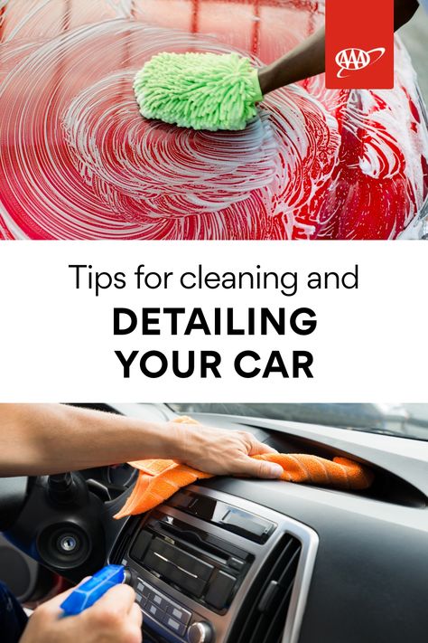 Get step-by-step tips on how to clean and detail the exterior, trunk, and interior of your car. Detail Your Car Like A Pro, How To Detail Your Car Interior, Detailing Your Car, Interior Car Detailing, Hard Water Spots, Car Emergency Kit, Cleaning Car Interior, Truck Interior, Automotive Paint