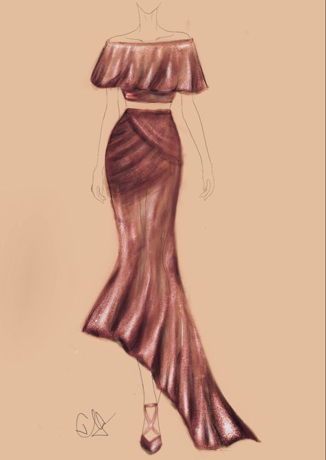 Drawing Outfits, Sequins Gown, Fashion Figure, Fashion Figure Drawing, Dress Illustration, Cocktail Outfit, Fashion Figures, Sequin Cocktail Dress, Muslimah Fashion Outfits