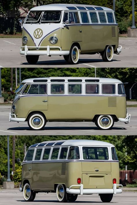 Mobil Classic, Vintage Volkswagen Bus, Vw Microbus, Van Volkswagen, Bunny Ideas, Volkswagen Vans, Van House, Volkswagen Van, Vintage Vw Bus