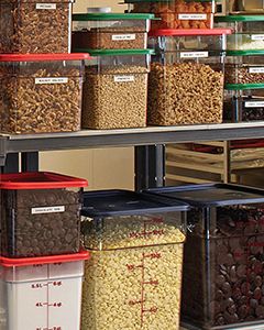 SquaresStacked Cambro blog Basic Needs, Round Storage, Food Storage Container, Pantry Organization, Food Safety, Types Of Food, Storage Container, House Designs, Food Storage Containers