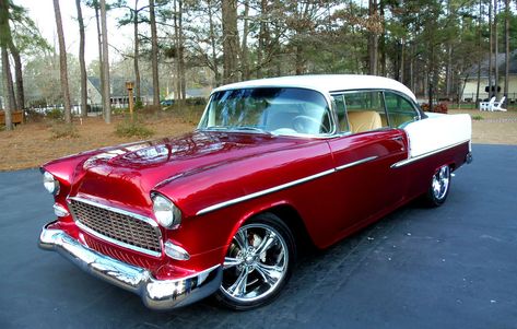 1955 Chevy Bel Air | www.pinterest.com/pin/19935472098149389… | Steve Ferrante | Flickr 1955 Chevy Bel Air, Vintage Cars 1950s, Classic Cars Chevy, Cool Old Cars, Kustom Cars, 1955 Chevy, Vintage Muscle Cars, 1955 Chevrolet, 55 Chevy