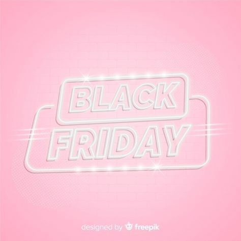 Black Friday Pink, Pink Neon Lights, Black Friday Design, Black Friday Banner, Black Friday Sale Banner, Sale Campaign, 3d Text Effect, Retro Lighting, Sale Banner