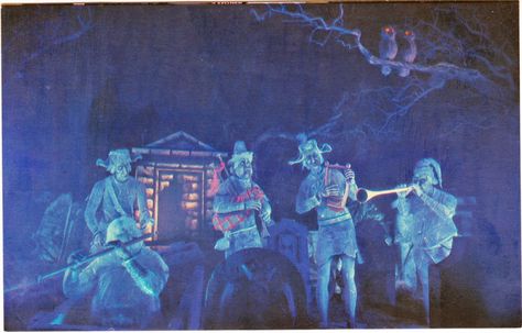 Haunted Mansion postcard from PumpkinRot Haunted Mansion Disney, Haunted Mansion Ride, Haunted Mansion Disneyland, Disneyland Anaheim, Ghost Band, Disney Haunted Mansion, Anaheim California, Country Holiday, Cartoon Monsters