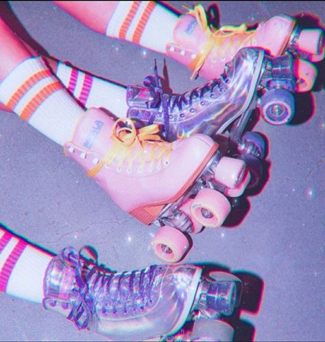 Spotify Playlist Covers, Playlist Covers, Roller Skates, Pink Vintage, Spotify Playlist, Aesthetic Grunge, We Heart It, Socks, Lost