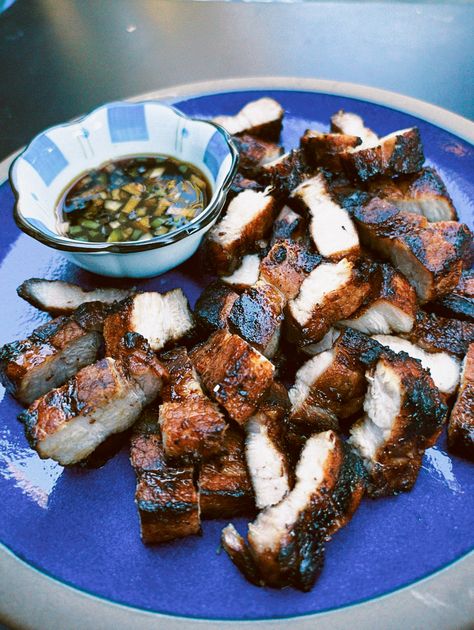 Inihaw na Liempo (Grilled Pork Belly) - FeliceMadeThis Liempo Inihaw, Pork Liempo Recipe, Liempo Recipe, Pork Liempo, Grilled Pork Belly, Banana Ketchup, Recipe Air Fryer, Recipes Using Bananas, Filipino Recipe