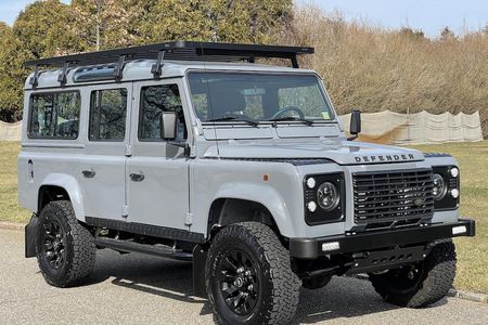 Land Rover Defender 110 For Sale | Hemmings Motor News Land Rover Defender 110 Silver, Restored Land Rover Defender, Defender Car, Defender For Sale, Wheel Carrier, Front Door Handles, Land Rover Defender 110, Exotic Sports Cars, Rear Differential