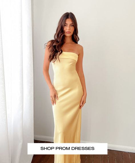 Beginning Boutique USA: Shop Women's Fashion & Clothing Online Pastel Prom Dress, Dresses School, Summer Ball, Socialite Style, Spring Formal, Prom Inspo, Yellow Maxi Dress, Prom Dresses Yellow, Yellow Maxi