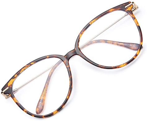 Amazon.com: Gaoye Blue Light Blocking Glasses Women/Men, Fashion Cat Eye Fake Eyeglasses Frames UV Ray Filter Computer Gaming Glasses (Transparent Frame & Lens): Clothing Tortoise Glasses, Hinged Frame, Computer Gaming, Cute Glasses, Glasses Women, Computer Glasses, Pink Frames, Oval Faces, Spring Hinge