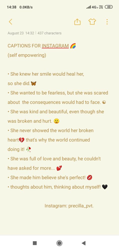 You're beautiful and strong :)let the world know about it. Strength Captions, Strong Captions For Instagram, Healing Captions For Instagram, Healing Captions, Empowering Captions, Clever Captions For Instagram, Clever Captions, About Love Quotes, Falling In Love Quotes